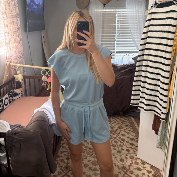 Pants - BABY BLUE romper